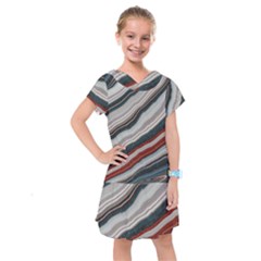 Dessert Road  pattern  All Over Print Design Kids  Drop Waist Dress by coffeus