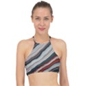 Dessert road  Pattern  all over print design Halter Bikini Top View1