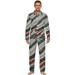 Dessert Road  pattern  All Over Print Design Men s Long Sleeve Velvet Pocket Pajamas Set by coffeus