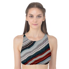 Dessert Road  pattern  All Over Print Design Tank Bikini Top by coffeus