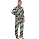 Dessert road  Pattern  all over print design Men s Long Sleeve Velvet Pocket Pajamas Set View2