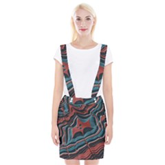 Dessert Land  pattern  All Over Print Design Braces Suspender Skirt by coffeus