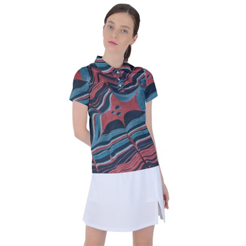 Dessert Land  pattern  All Over Print Design Women s Polo T-shirt by coffeus