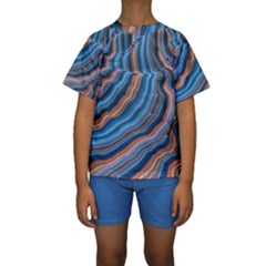 Dessert Waves  pattern  All Over Print Design Kids  Short Sleeve Swimwear by coffeus