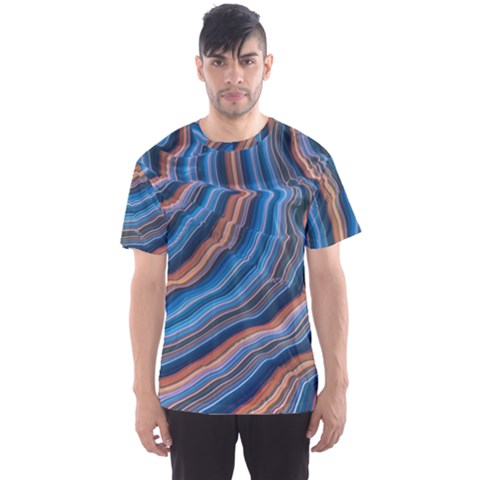 Dessert Waves  pattern  All Over Print Design Men s Sport Mesh T-shirt by coffeus