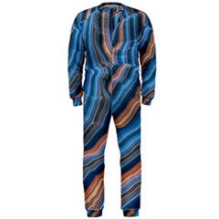 Dessert Waves  pattern  All Over Print Design Onepiece Jumpsuit (men) by coffeus