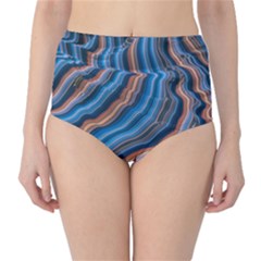 Dessert Waves  pattern  All Over Print Design Classic High-waist Bikini Bottoms by coffeus