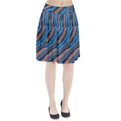 Dessert Waves  pattern  All Over Print Design Pleated Skirt by coffeus