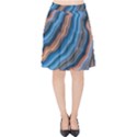 Dessert waves  Pattern  all over Print design Velvet High Waist Skirt View1