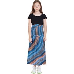 Dessert Waves  pattern  All Over Print Design Kids  Flared Maxi Skirt by coffeus