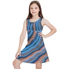 Dessert Waves  pattern  All Over Print Design Kids  Lightweight Sleeveless Dress by coffeus