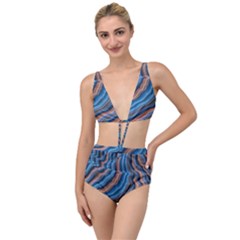 Dessert Waves  pattern  All Over Print Design Tied Up Two Piece Swimsuit by coffeus