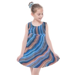 Dessert Waves  pattern  All Over Print Design Kids  Summer Dress by coffeus