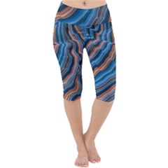 Dessert Waves  pattern  All Over Print Design Lightweight Velour Cropped Yoga Leggings by coffeus