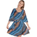 Dessert waves  Pattern  all over Print design Velour Kimono Dress View1