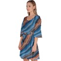 Dessert waves  Pattern  all over Print design Velour Kimono Dress View2