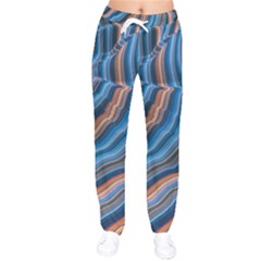 Dessert Waves  pattern  All Over Print Design Women Velvet Drawstring Pants by coffeus