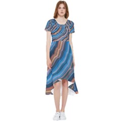 Dessert Waves  pattern  All Over Print Design High Low Boho Dress by coffeus