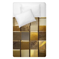 Golden Mosaic Tiles  Duvet Cover Double Side (single Size) by essentialimage