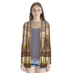 Golden Mosaic Tiles  Drape Collar Cardigan by essentialimage