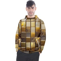 Golden Mosaic Tiles  Men s Pullover Hoodie