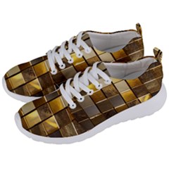 Golden Mosaic Tiles  Men s Lightweight Sports Shoes by essentialimage