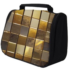 Golden Mosaic Tiles  Full Print Travel Pouch (big) by essentialimage