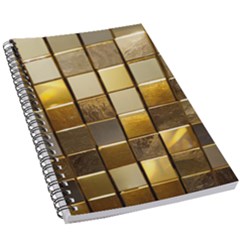 Golden Mosaic Tiles  5 5  X 8 5  Notebook by essentialimage