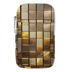 Golden Mosaic Tiles  Waist Pouch (large) by essentialimage