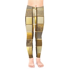 Golden Mosaic Tiles  Kids  Classic Winter Leggings