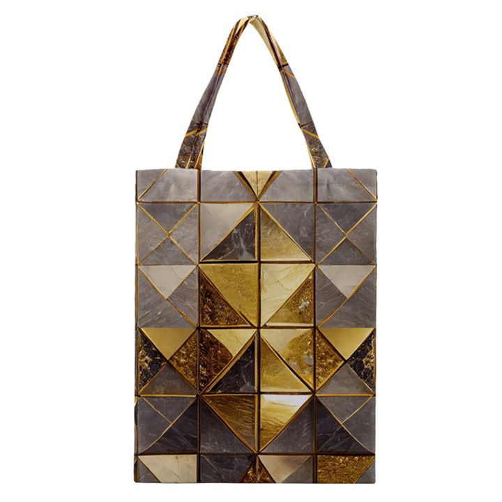 Golden Mosaic Tiles  Classic Tote Bag