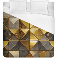 Golden Mosaic Tiles  Duvet Cover (king Size) by essentialimage365