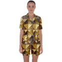 Golden Mosaic Tiles  Satin Short Sleeve Pajamas Set View1