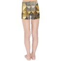 Golden Mosaic Tiles  Kids  Sports Shorts View2