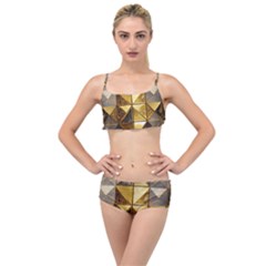 Golden Mosaic Tiles  Layered Top Bikini Set by essentialimage365