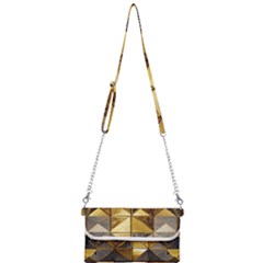 Golden Mosaic Tiles  Mini Crossbody Handbag by essentialimage365