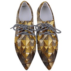 Golden Mosaic Tiles  Pointed Oxford Shoes by essentialimage365