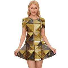 Golden Mosaic Tiles  Women s Sports Wear Set by essentialimage365