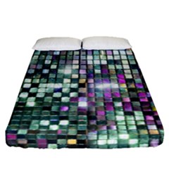 Disco Mosaic Magic Fitted Sheet (queen Size) by essentialimage365