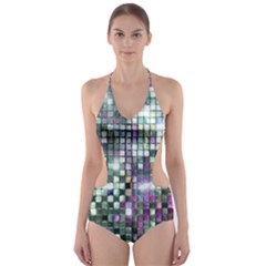 Disco Mosaic Magic Cut-out One Piece Swimsuit by essentialimage365