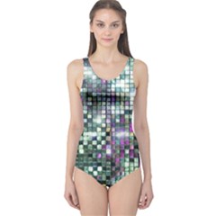 Disco Mosaic Magic One Piece Swimsuit by essentialimage365