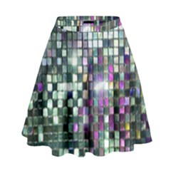 Disco Mosaic Magic High Waist Skirt by essentialimage365