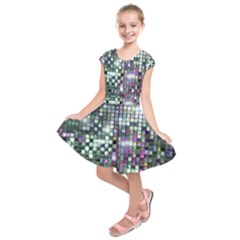 Disco Mosaic Magic Kids  Short Sleeve Dress by essentialimage365