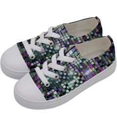 Disco Mosaic Magic Kids  Low Top Canvas Sneakers by essentialimage365