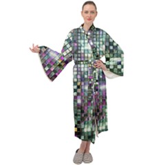 Disco Mosaic Magic Maxi Velvet Kimono by essentialimage365