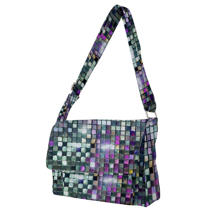 Disco Mosaic Magic Full Print Messenger Bag (S)