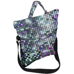 Disco Mosaic Magic Fold Over Handle Tote Bag by essentialimage365