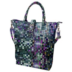 Disco Mosaic Magic Buckle Top Tote Bag by essentialimage365