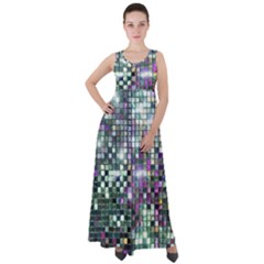 Disco Mosaic Magic Empire Waist Velour Maxi Dress by essentialimage365