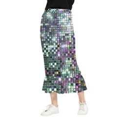 Disco Mosaic Magic Maxi Fishtail Chiffon Skirt by essentialimage365